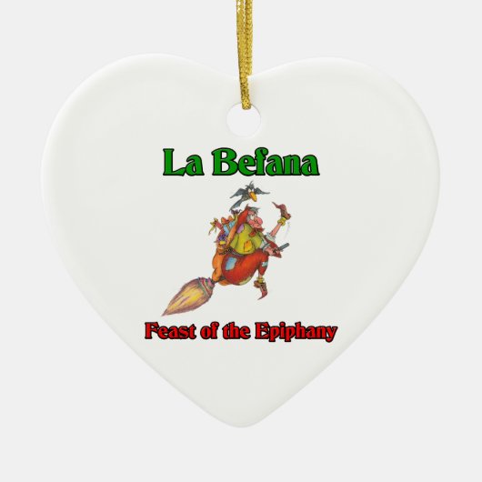 La Befana (kerstheks) Feast of the Epiphany Keramisch Ornament (Voorkant)