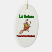 La Befana (kerstheks) Feast of the Epiphany Keramisch Ornament (Rechts)