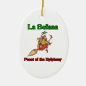 La Befana (kerstheks) Feast of the Epiphany Keramisch Ornament (Voorkant)
