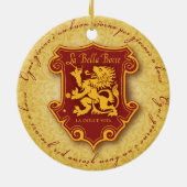 la Bella Bocce-versiering Keramisch Ornament (Achterkant)