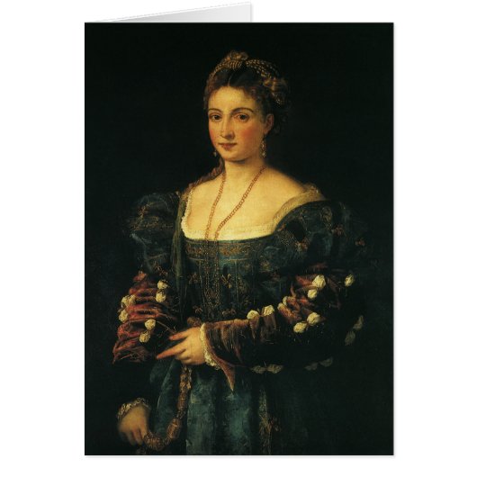 La Bella, Duchess of Urbino door Titiaan (Voorkant)