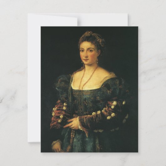 La Bella, Duchess of Urbino door Titiaan (Voorkant)