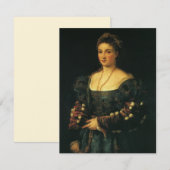 La Bella, Duchess of Urbino door Titiaan (Voorkant / Achterkant)