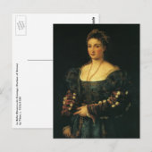 La Bella, Duchess of Urbino door Titiaan Briefkaart (Voorkant / Achterkant)