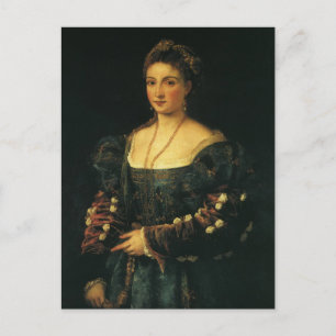 La Bella, Duchess of Urbino door Titiaan Briefkaart