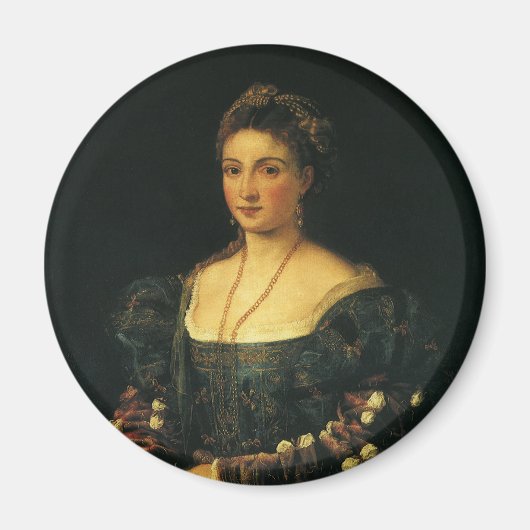 La Bella, Duchess of Urbino door Titiaan Magneet (Voorkant)