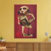 La bella figura canvas afdruk (Insitu (Woonkamer))