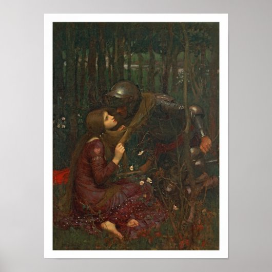 La Belle Dame Sans Merci, 1893 (olie op doek) Poster (Voorkant)