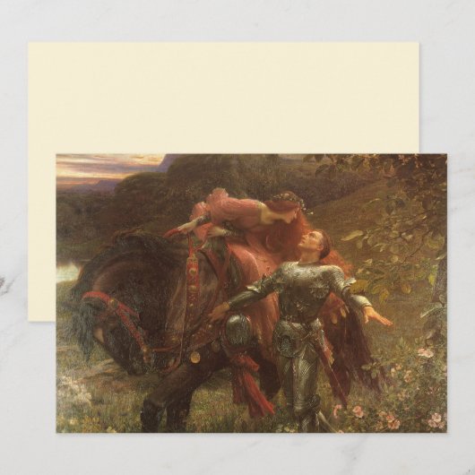 La Belle Dame sans Merci door Sir Frank Dicksee (Voorkant / Achterkant)