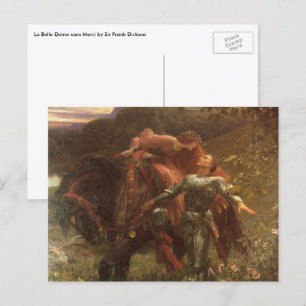 La Belle Dame sans Merci door Sir Frank Dicksee Briefkaart