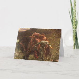 La Belle Dame sans Merci door Sir Frank Dicksee Kaart