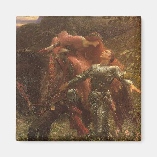 La Belle Dame sans Merci door Sir Frank Dicksee Magneet (Voorkant)