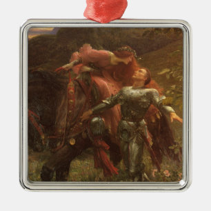 La Belle Dame sans Merci door Sir Frank Dicksee Metalen Ornament
