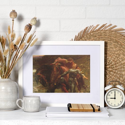 La Belle Dame sans Merci door Sir Frank Dicksee Poster