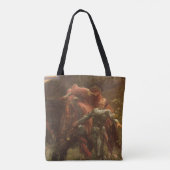 La Belle Dame sans Merci door Sir Frank Dicksee Tote Bag (Achterkant)