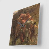 La Belle Dame sans Merci door Sir Frank Dicksee Vierkante Klok (Hoek)