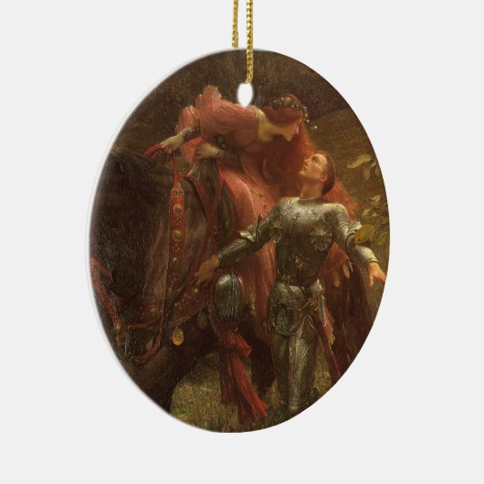 La Belle Dame sans Merci Save the Date Keramisch Ornament (Rechts)