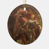 La Belle Dame sans Merci Save the Date Keramisch Ornament (Links)