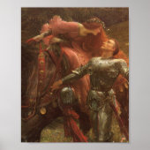 La Belle Dame Sans Merci Sir Frank Dicksee Poster (Voorkant)