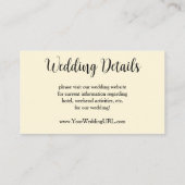 La Belle Dame sans Merci van Frank Dicksee Wedding Informatiekaartje (Achterkant)