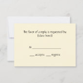 La Belle Dame sans Merci van Frank Dicksee Wedding RSVP Kaartje (Achterkant)