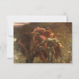 La Belle Dame sans Merci van Frank Dicksee Wedding RSVP Kaartje
