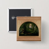 La Belle Dame Sans Merci Vierkante Button 5,1 Cm (Voorkant /achterkant)