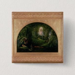 La Belle Dame Sans Merci Vierkante Button 5,1 Cm