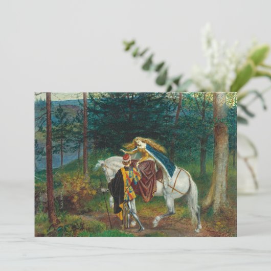 La Belle Dame Sans Merci | Walter Crane Kaart (Staand voorkant)