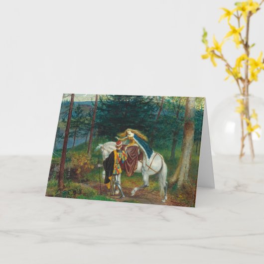 La Belle Dame Sans Merci | Walter Crane Kaart (Gele Bloem)