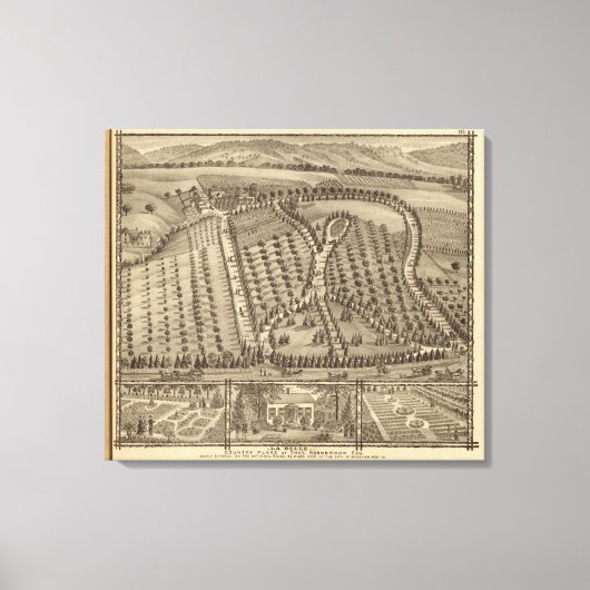 La Belle, de plaats van Thos Hornbrook Canvas Afdruk (Voorkant)