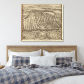 La Belle, de plaats van Thos Hornbrook Canvas Afdruk (Insitu (Slaapkamer))