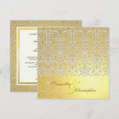 La Belle Epoch Wedding Invitations Kaart (Voorkant / Achterkant)