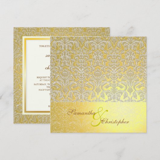 La Belle Epoch Wedding Invitations Kaart (Voorkant / Achterkant)