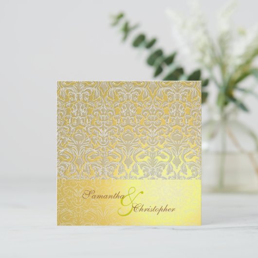 La Belle Epoch Wedding Invitations Kaart (Staand voorkant)