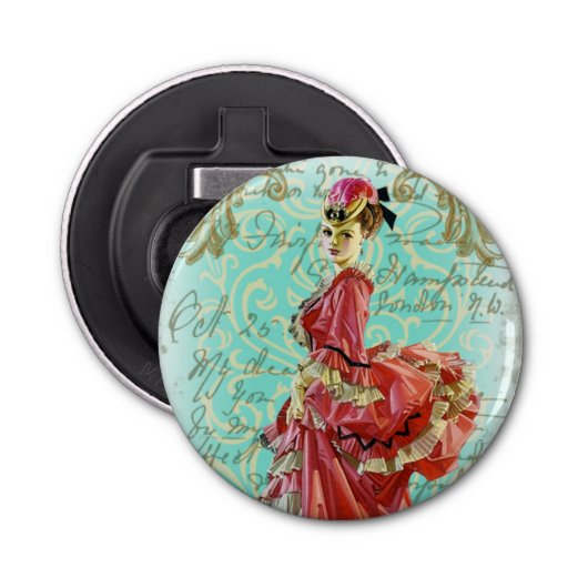 La Belle Epoque - Button Bottle Opener (Voorkant)