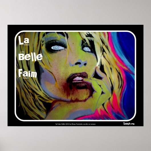 "La Belle Faim" Poster Zombie (Voorkant)