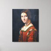 La Belle Ferronniere Canvas Afdruk (Voorkant)