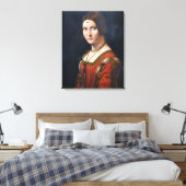 La Belle Ferronniere Canvas Afdruk (Insitu (Slaapkamer))