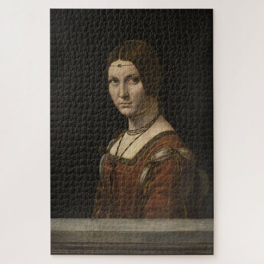 La Belle Ferronnière-Leonardo da Vinci 1490-1496 Legpuzzel (Verticaal)