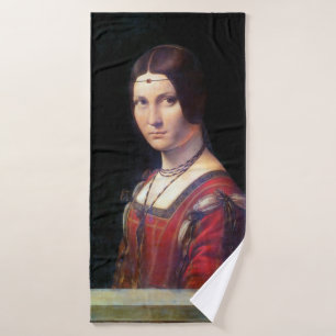La Belle Ferronniere, Leonardo da Vinci Badhanddoek
