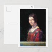 La Belle Ferronniere, Leonardo da Vinci Briefkaart (Voorkant / Achterkant)