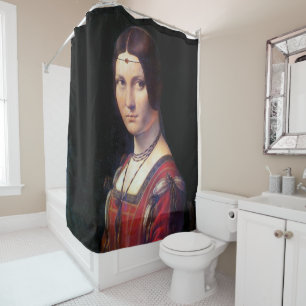 La Belle Ferronniere, Leonardo da Vinci Douchegordijn