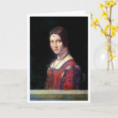 La Belle Ferronniere, Leonardo da Vinci Kaart (Gele Bloem)