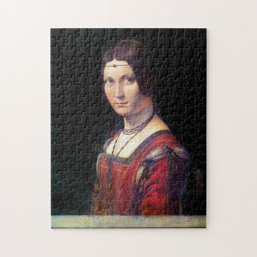 La Belle Ferronniere, Leonardo da Vinci Legpuzzel (Verticaal)