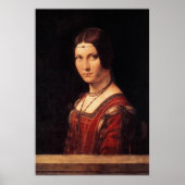 la belle ferronniere, Leonardo da Vinci Poster (Voorkant)