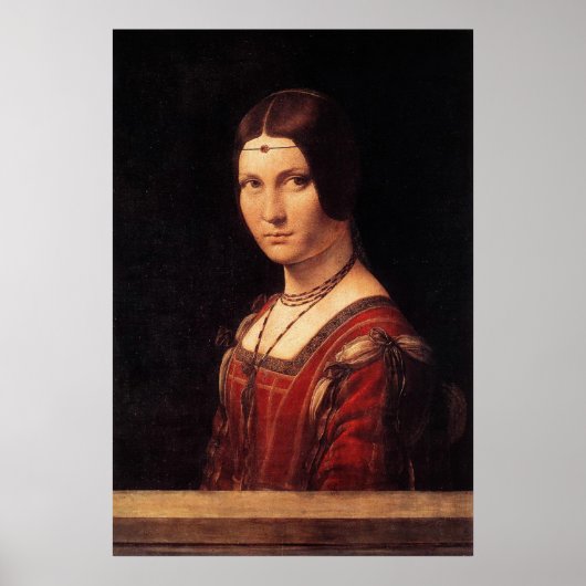 la belle ferronniere, Leonardo da Vinci Poster (Voorkant)
