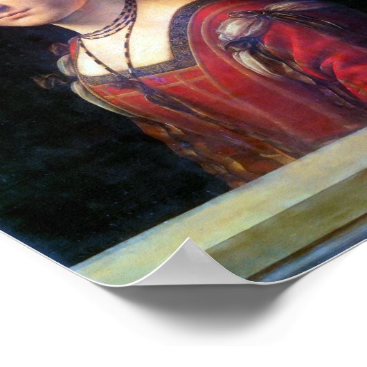 La Belle Ferronniere, Leonardo da Vinci Poster (Hoek)