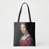 La Belle Ferronniere, Leonardo da Vinci Tote Bag (Voorkant)