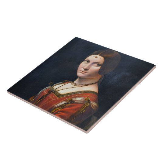 La Belle Ferronniere Tegeltje (Zijkant)